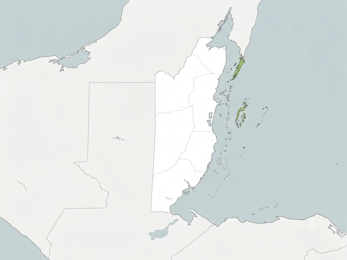 Map of Belize and Central America